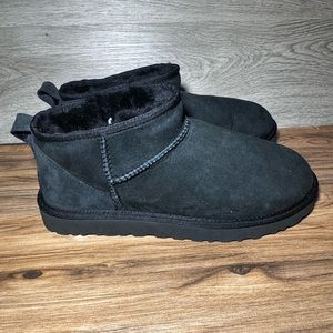 Ugg mini boots black size 11 women’s 
Like new